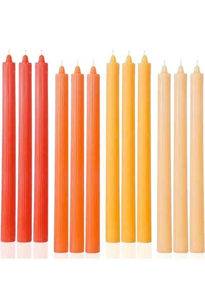 GENERAL Pink Spiral Taper Dinner Candles Conical Stick Candles Wax Unscented ...