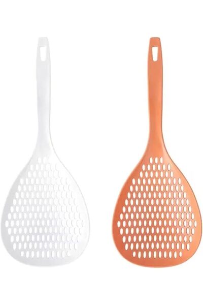 GENERAL 2pcs Large Scoop Colander Strainer, Multifunctional Plastic Skimmer S...