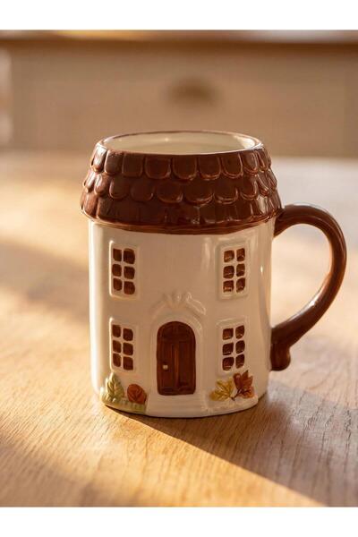 LC Waikiki Mixed House Figured Ceramic Mug 430 ml (W6)