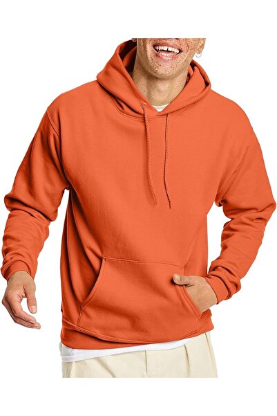 HANES mens Ecosmart Hoodie, Midweight Fleece Sweatshirt, Pullover Hooded Swea...