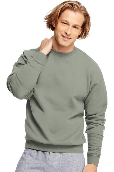 HANES Men's Ecosmart Fleece Sweatshirt, Cotton-blend Pullover, Crewneck Sweat...