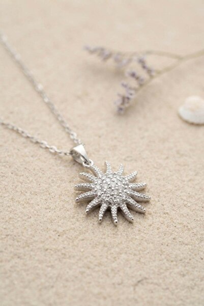 Inure Jewelry 316L Steel Chain Silver Color Sun Model Necklace
