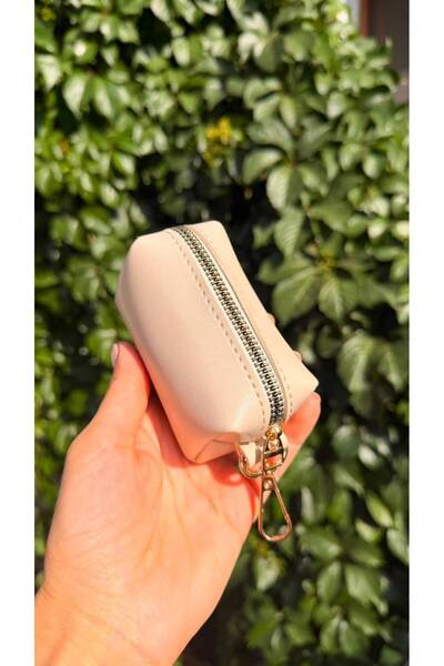 ATÖLYE ZÜMRA Vegan Leather Mini Organizer Bag with Charms – Multi-Purpose Org...