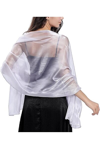 GENERAL Ladiery Silk Scarves and Wraps for Evening Dresses Women Sheer Soft B...