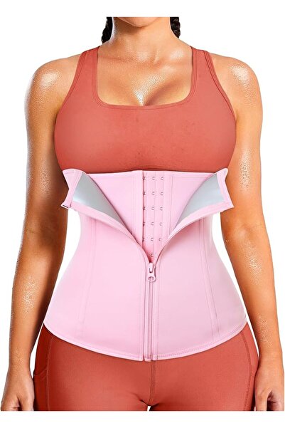 GENERAL LEINIDINA Womens Waist Trainer Corset with Zipper Sweat Waist Trimmer...