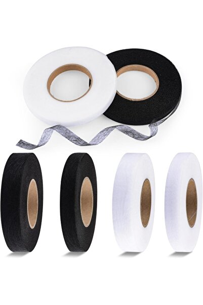Arabest Fusible Web Tape,6 Rolls Double Sided Adhesive Hem Tape,70 Yards,Blac...