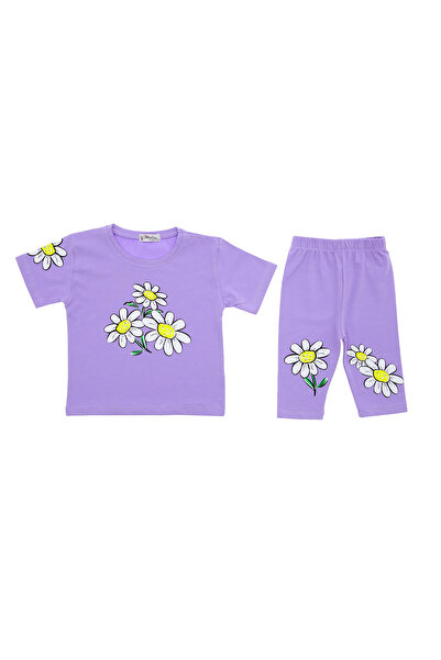 CRASSİ Girl's Shorts Suit Daisy Printed