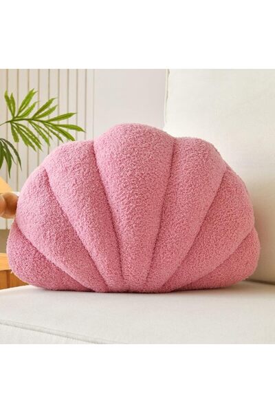 Lfsaaj Beige Seashell Throw Pillows, Shell Shaped Throw Pillows, 13 Inch Soft...