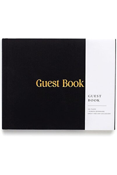 Lamare Wedding Guest Book - Elegant Linen Guest Book Wedding Reception, Baby ...
