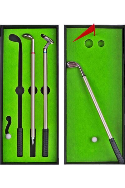 Arabest Golf Pen Desktop Game Set,3 Gel Pens,Miniature Golf Course,Stress Rel...