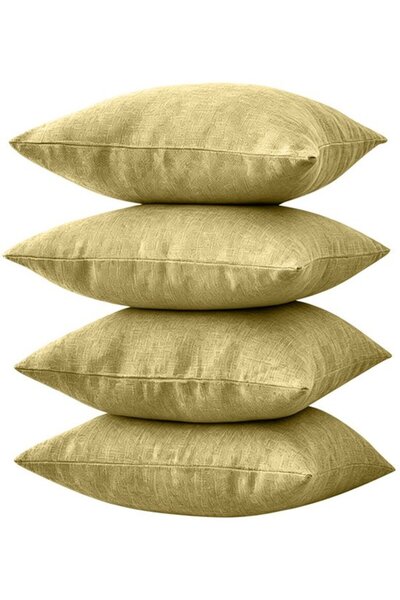 STARSTAR set of 4 linen cushion covers, modern décor style, simple and neutra...