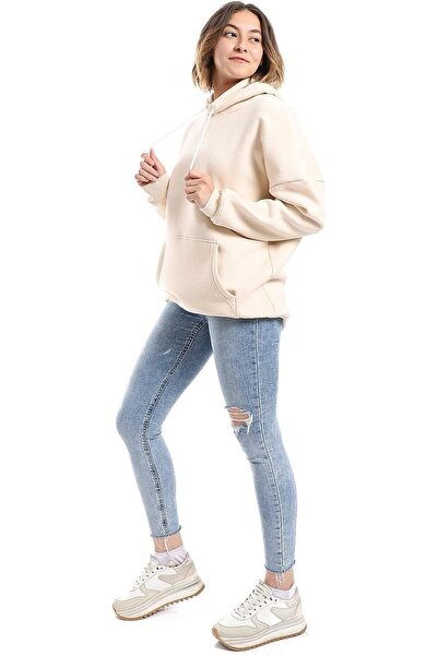 andora womens Fleeced Plain-36W24W30324 Sweatshirt
