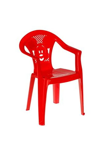 OEM Scaun din Plastic Rosu pentru Copii 37x34x54cm