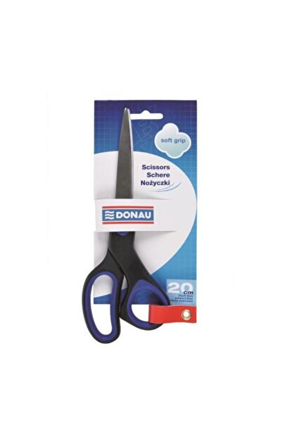 MC Micostore Foarfeca metalica de birou Donau Soft Grip 20cm albastru