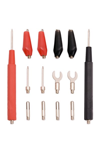 Alista Home Multimeter Cable Set 16 Pieces, Measuring Probes, Banana Plugs, C...