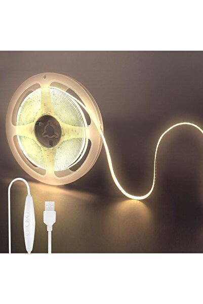 GENERAL 5V USB COB LED Strip Lights with Dimmable Switch,9.84FT/3M,Warm White...
