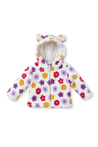ebebek Hello Baby HelloBaby Kız Bebek Welsoft Mont Çiçek Baskılı Fermuarlı Bi...