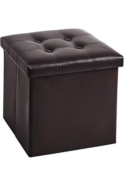HOOKOR Ottoman Storage Stool,Foldable Storage Ottoman Box,Padded Seat for Dor...