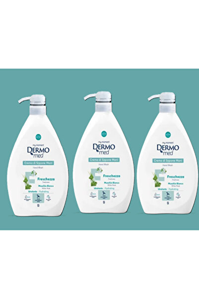 Dermomed Dispenser Sapun lichid crema cu mosc alb, 1000ml, 3buc