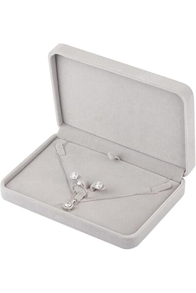 Tazweeq Velvet Jewelry Set Box, Velvet Gift Box for Bracelet Necklace Earring...