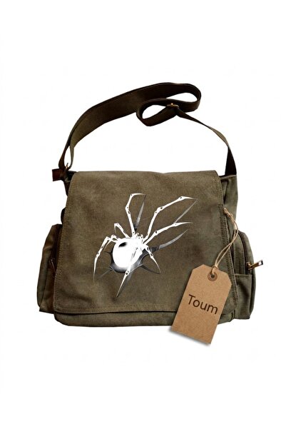 Toum Spider Printed Unisex Messenger Bag