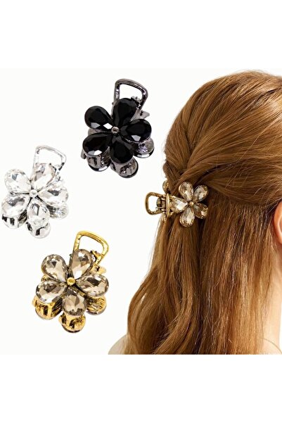 Radhu & Kabby Elegant Butterfly Hair Clutcher with Pearl Chain | Golden Finis...