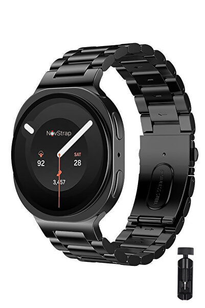 NovStrap Samsung Galaxy Watch 9 40mm 44mm ile Uyumlu Kısaltma Aparatlı Baklal...