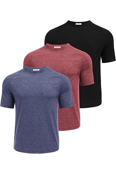 GENERAL PINSPARK Men's 3 Pack Workout Shirts - Quick Dry Gym Athletic Shirts ...