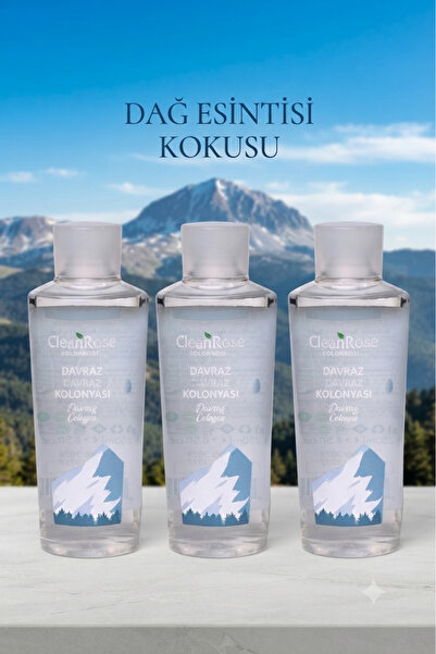 Clean Rose CleanRose Davraz Kolonyası - Dağ Esintisi Kokusu (250 ml x 3 Adet)