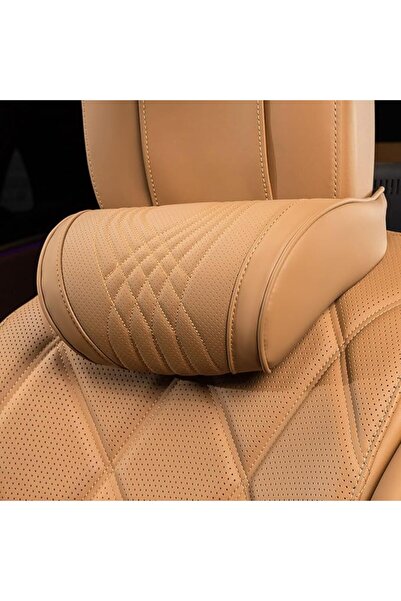 GENERAL Dabocarain Soft and Comfortable Leather Cover Memory Foam Car Headres...