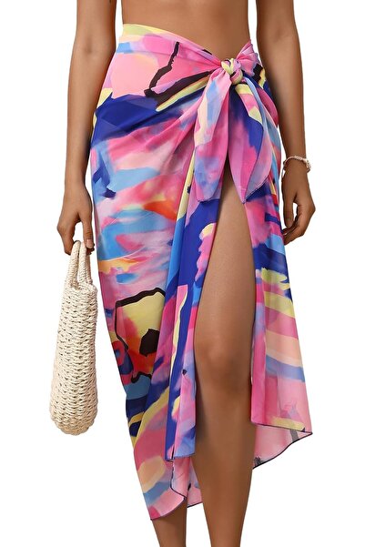 GENERAL Eicolorte Womens Beach Cover Up Chiffon Sheer Bikini Beach Swimsuit C...