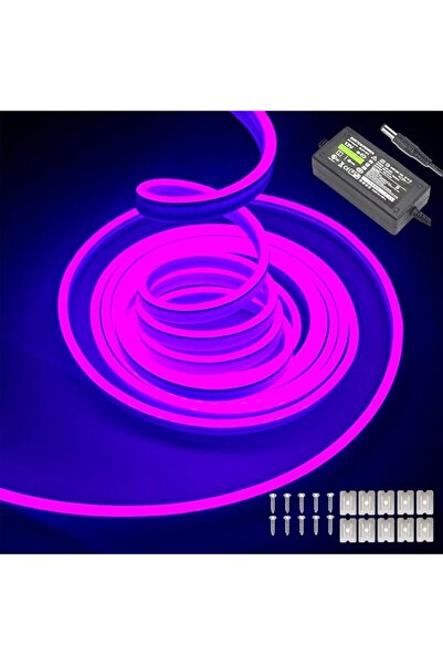 GENERAL 16.4ft/5m Purple neon Light,12v Waterproof Flexible Neon LED Strip Li...