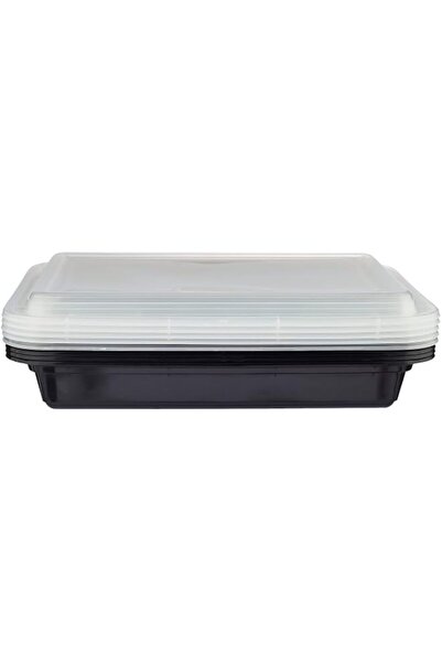 Generic Disposable Bento, Food Storage, Microwavable Meal Prep Container, Bla...