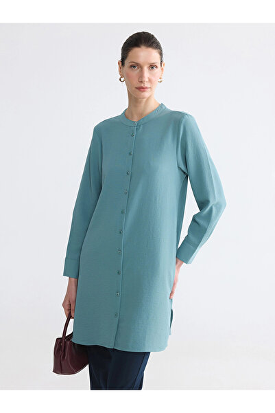 LC Waikiki Lcw Grace Green Judge Collar Women's Shirt Tunic