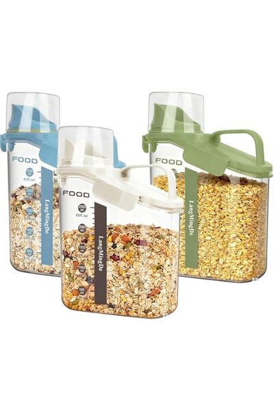 Generic Food Grain Storage Plastic Container, Multicolour