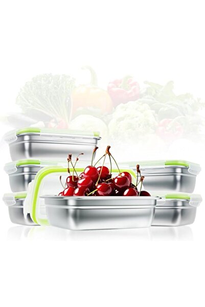 Generic Pack 304 Stainless Steel Food Storage Containers with Lids, Airtight ...