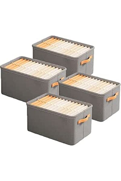 MarlaMall 4pcs Foldable Storage Bins, Clothes Storage Box with Large Capacity...