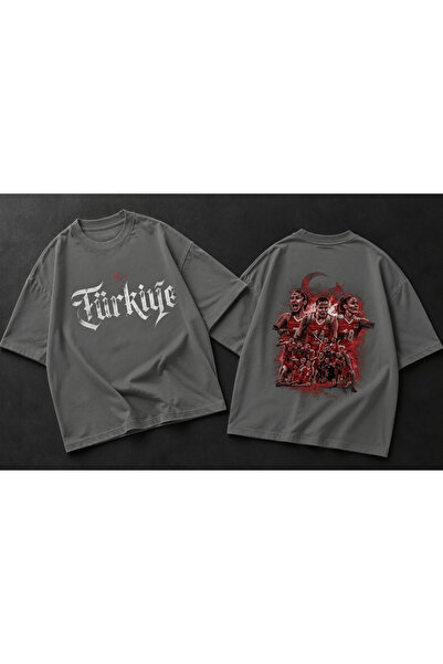 Vordevia Turkey Volleyball Championship Printed Premium Oversize Cotton T-Shirt