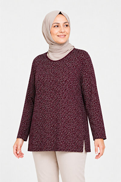 Mutlu City Women's New Model High Quality Round Neck Middle Age Mother Combed...