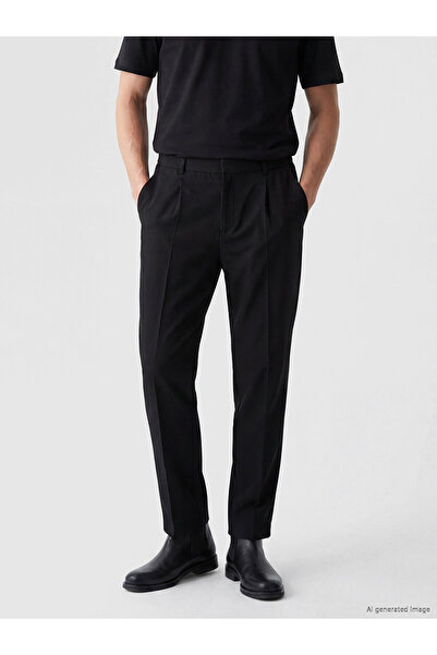 LC Waikiki Nevavm Regular Fit Men's Pleated Trousers with Difference