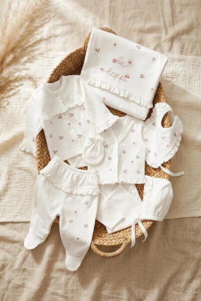 Gaye 100% Cotton Baby Girl Hospital Outfit - 10 Piece Luxury Baby Gift Set wi...