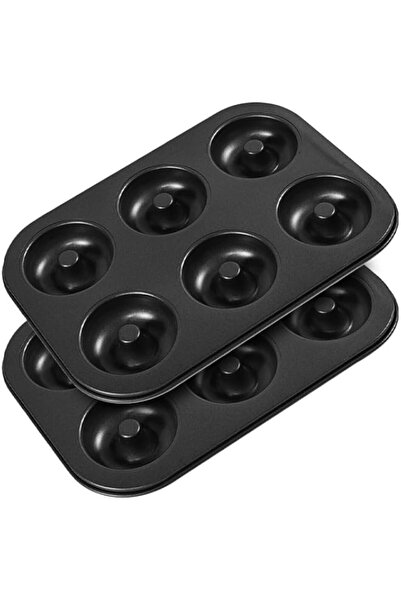 Generic Shudyear 2 Pc Donut Pan Doughnut Baking Pan Nonstick Carbon Steel Bak...