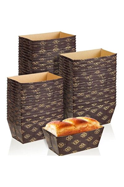 Generic NALACAL Mini Paper Loaf Pans, 50 Pieces Disposable Paper Baking Loft ...