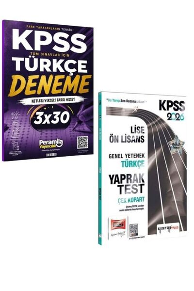 Yargı Yayınları Yargı 2026 KPSS Lise-Ön Lisans Türkçe Yaprak Test & Peramila ...