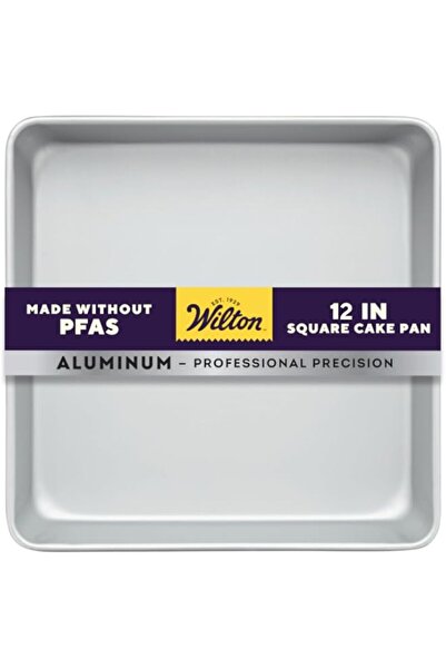 Generic Cake and Brownie Performance Pan, Silver, 12 Inches, Square, Aluminum...