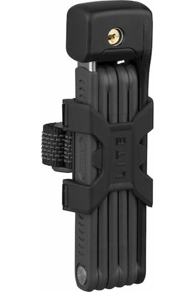 Abus Bordo Lite 6055K/85 BK SH Αναδιπλούμενη Κλειδαριά Ποδηλάτου με Κλειδί Μαύρο