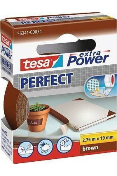Tesa Ticaret Tesa Tesa Ταινία Υφασμάτινη Εξαιρετικής Ισχύος 2,75μ 19χιλ Καφέ ...