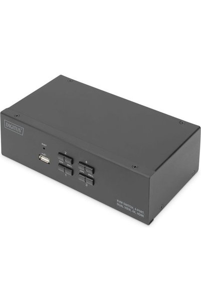 Digitus DS-12883 Διακόπτης KVM & Δεδομένων με Ήχο HDMI USB USB 2.0 USB-B