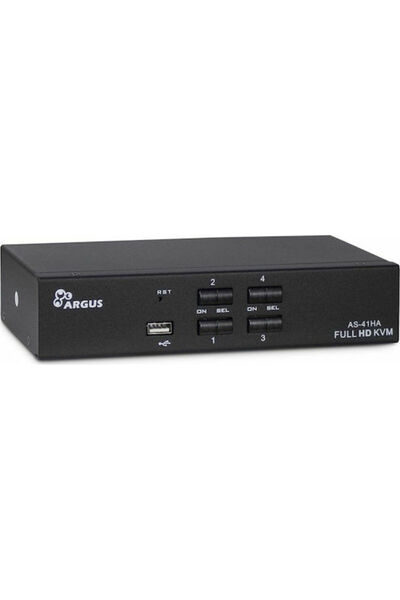 Inter-Tech AS-41HA Διακόπτης KVM και Δεδομένων με USB, Ήχο και HDMI