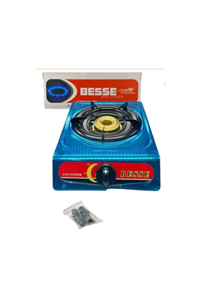 BESSE Portable Single Burner Gas Stove in Blue